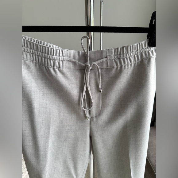 Club Monaco Gray Wool Blend Slacks with Elastic Waistband Size 4 - Picture 3 of 11